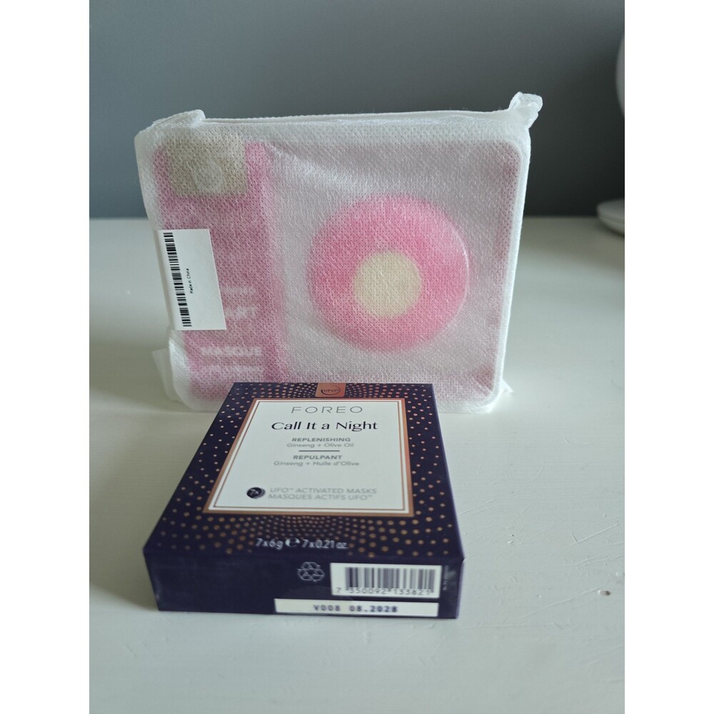FOREO Bundle UFO Mini - Fuschia Pink with Pack of 7 Foreo Masks NEW
